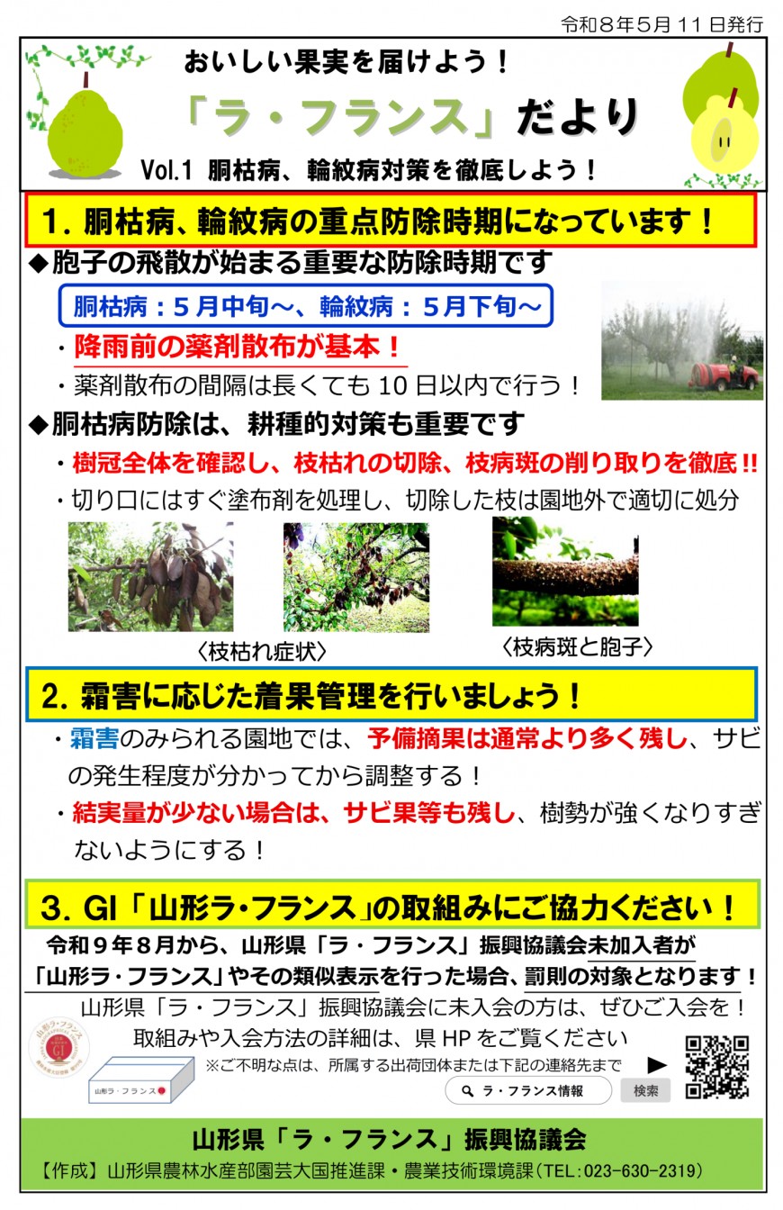 ラ・フランスだより1